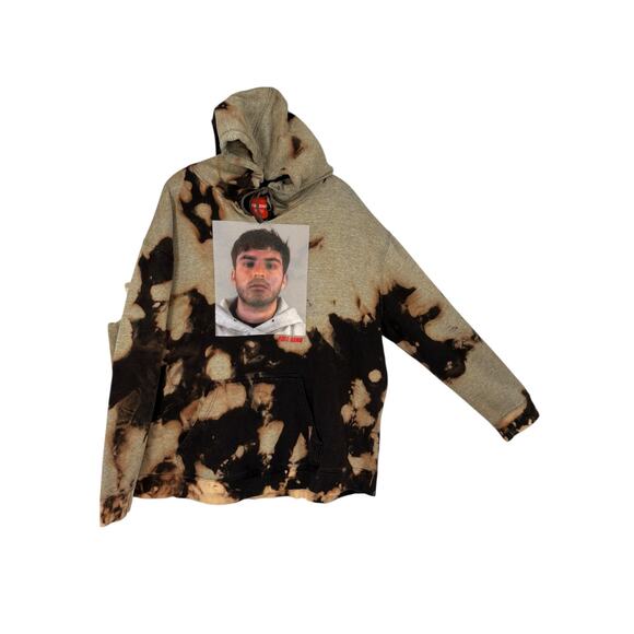 Full Send Tie Dye Hoodie Mens XL Distressed Steetwear - Picture 3 of 10